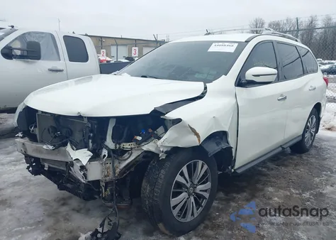 2018 Nissan Pathfinder S z USA, uszkodzony, nr VIN 5N1DR2MM7JC655090